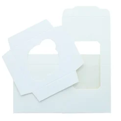 Cupcake Doosje 1 Wit (incl. tray met venster) 25st.