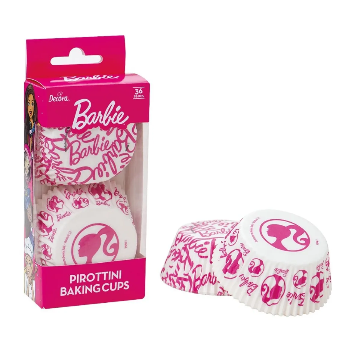 Cupcake Vormpjes Barbie #1 Ø50x32(h)mm 36 stuks