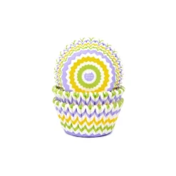 Cupcake Vormpjes HoM Chevron Lente 50x33mm. 50st.