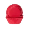 Cupcake Vormpjes HoM Dieprood 50x33mm. 50st.