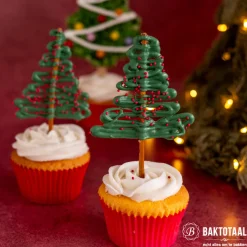 Cupcake Vormpjes HoM Dieprood 50x33mm. 50st.