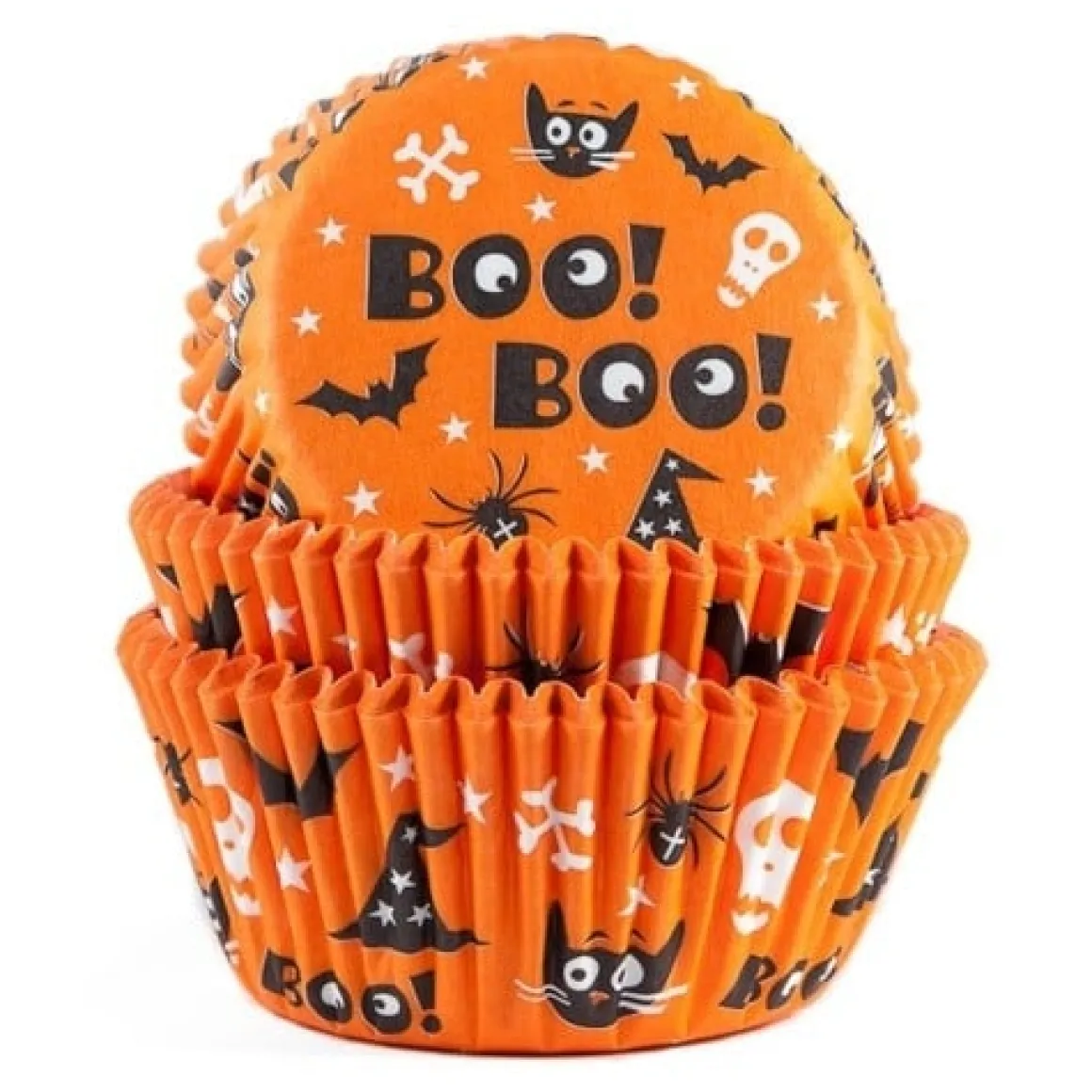 Cupcake Vormpjes HoM Halloween 50x33 mm. 50st.