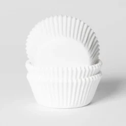 Cupcake Vormpjes HoM Klein Wit 40x25mm. 50st.