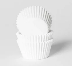 Cupcake Vormpjes HoM MINI Wit 35x23mm. 60st.
