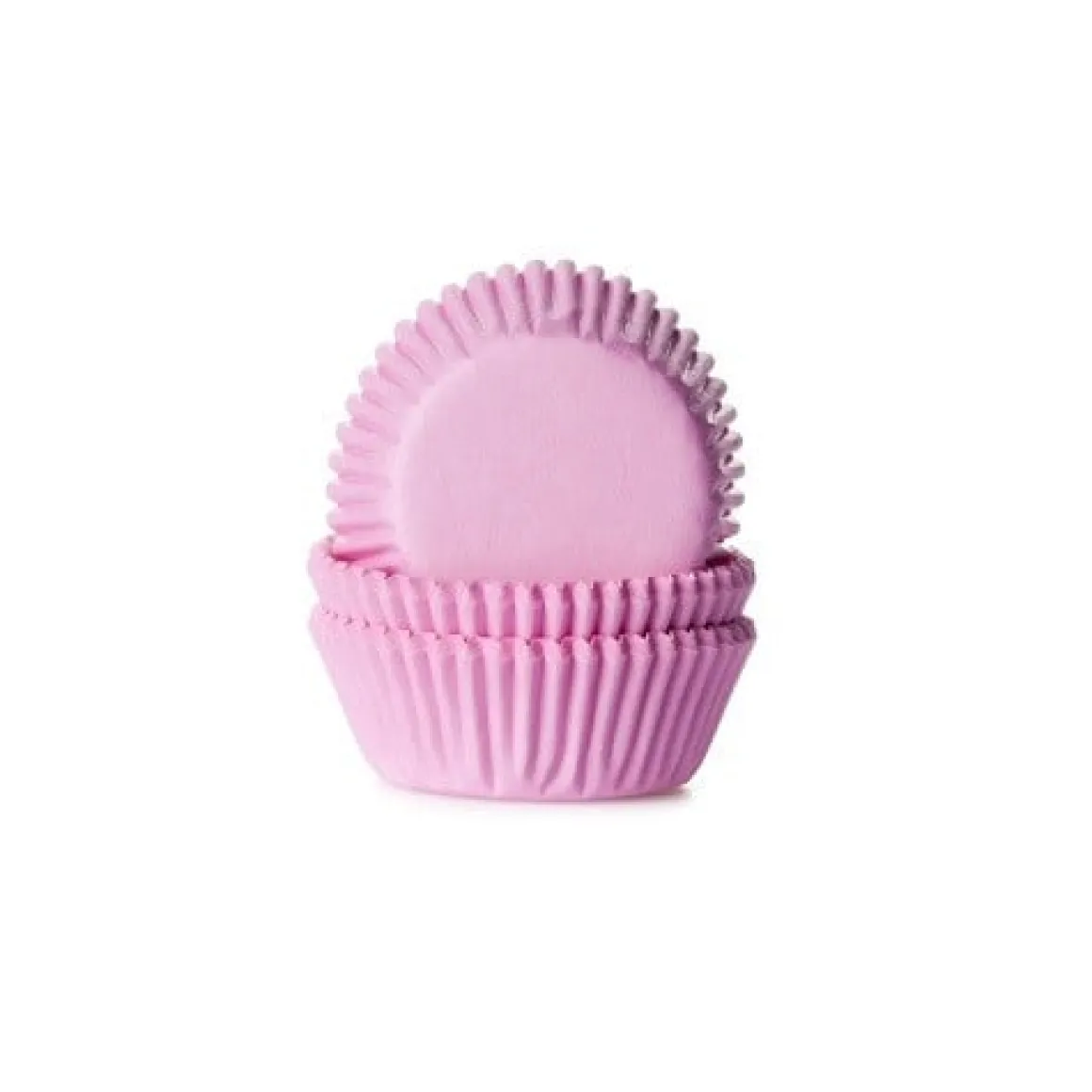 Cupcake Vormpjes HoM MINI Licht Roze 35x23mm. 60st.