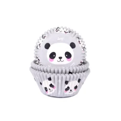 Cupcake Vormpjes HoM Panda 50x33mm. 50st.