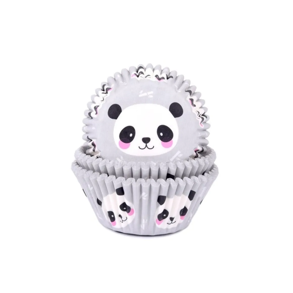 Cupcake Vormpjes HoM Panda 50x33mm. 50st.