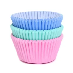 Cupcake Vormpjes HoM Pastel Assortiment 50x33mm. 75st.