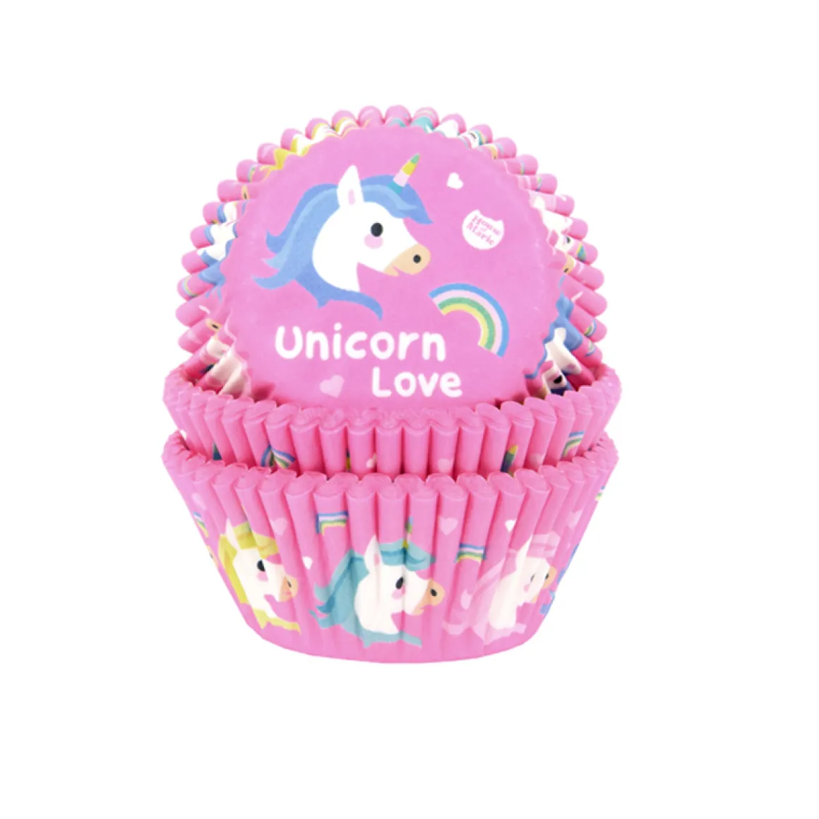 Cupcake Vormpjes HoM Unicorn 50x33mm. 50st.