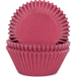 Cupcake Vormpjes HoM Wijnrood 50x33mm. 50st.