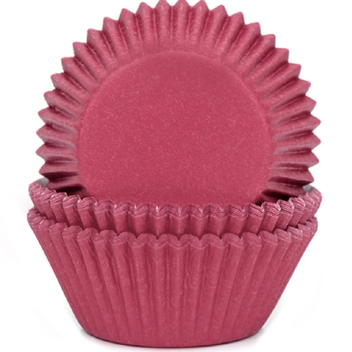 Cupcake Vormpjes HoM Wijnrood 50x33mm. 50st.