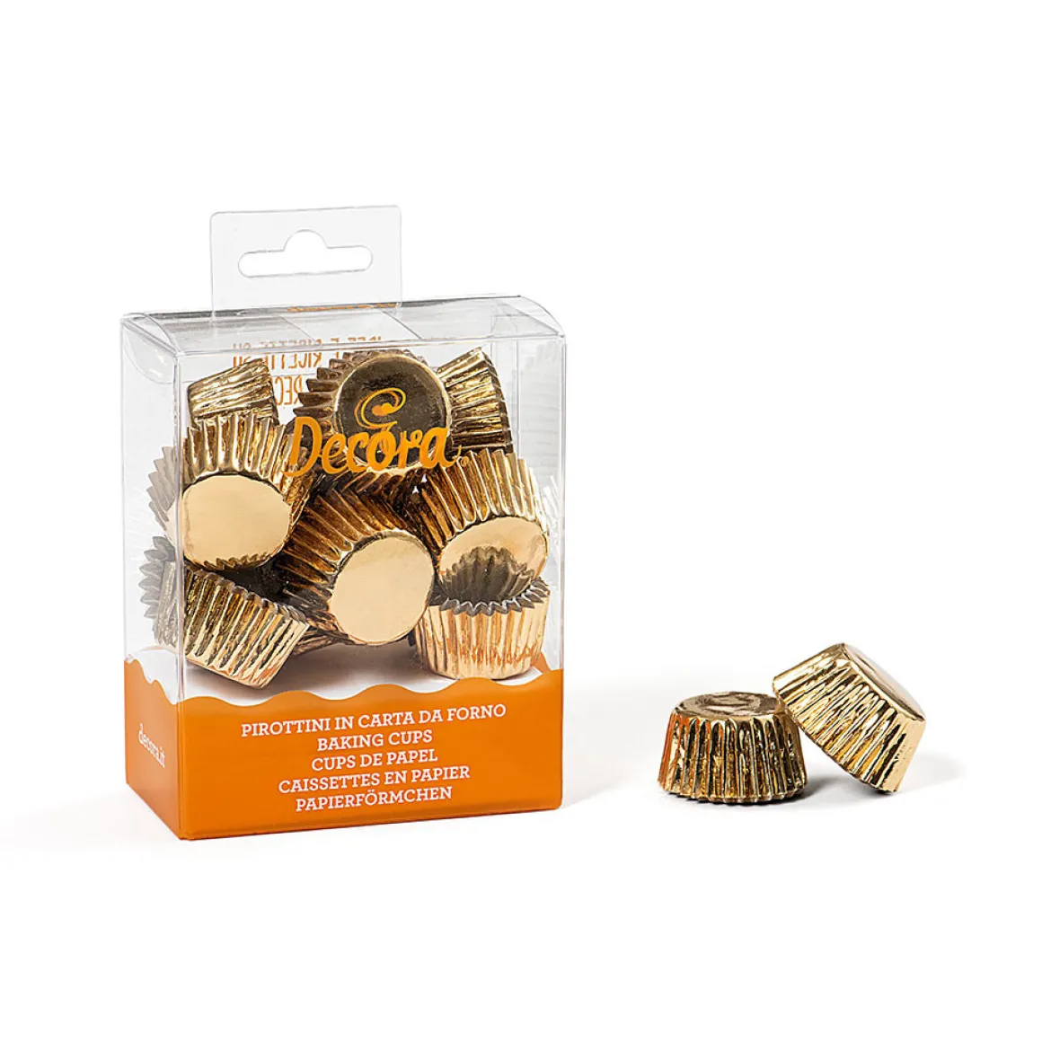 Cupcake Vormpjes MINI Goud Ø27x17(h) mm 180 stuks