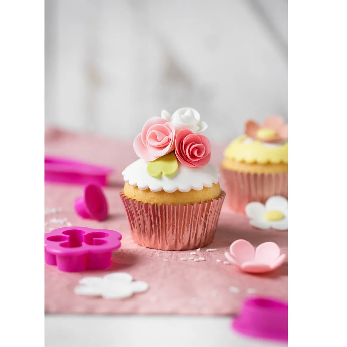 Cupcake Vormpjes MINI Rosegoud Ø27x17(h) mm 180 stuks