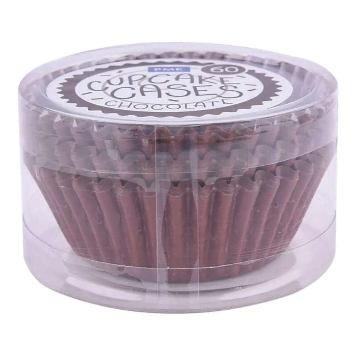 Cupcake Vormpjes PME Chocolade Bruin 60 stuks