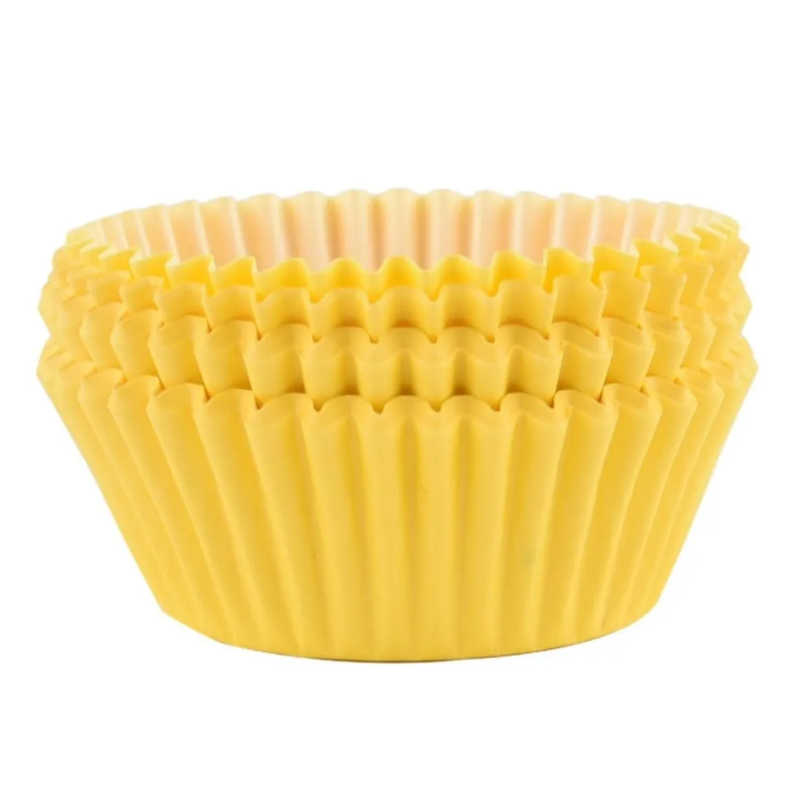 Cupcake Vormpjes PME Geel 60 stuks