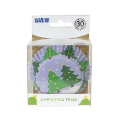 Cupcake Vormpjes PME Kerstbomen 30 stuks