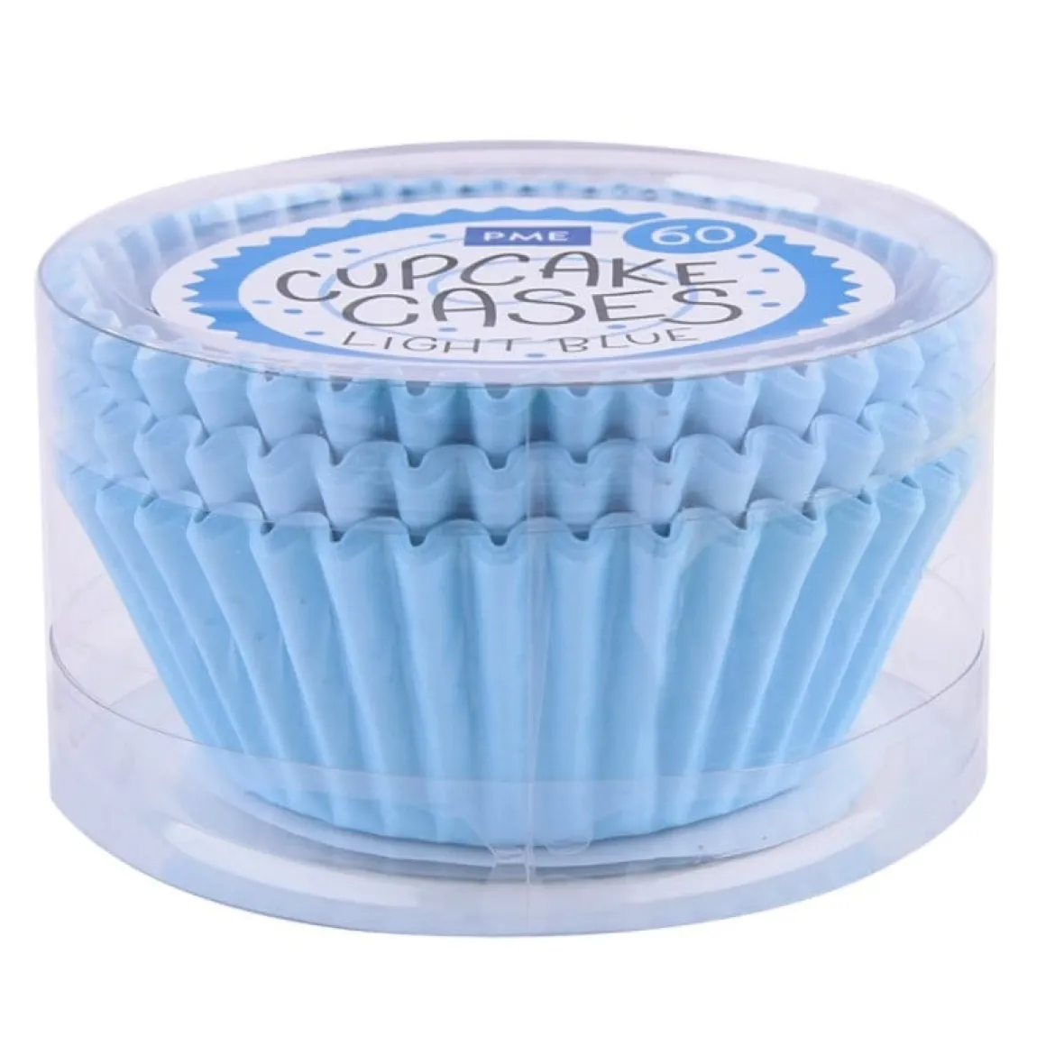 Cupcake Vormpjes PME Licht Blauw 60 stuks