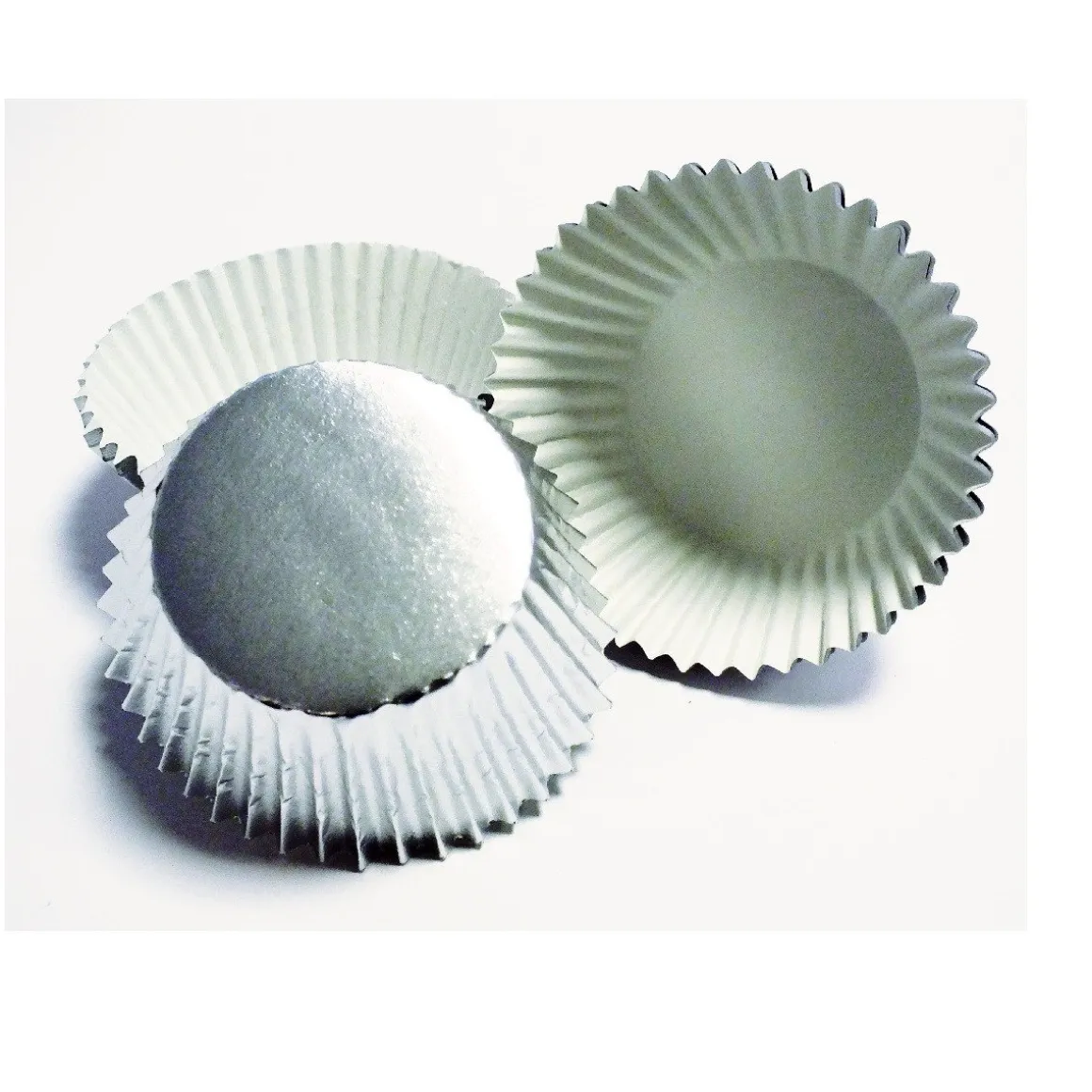 Cupcake Vormpjes PME MINI Zilver 45 stuks