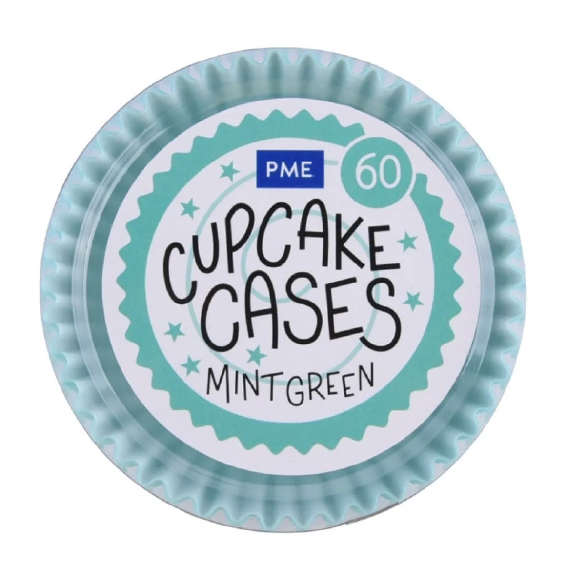 Cupcake Vormpjes PME Mint Groen 60 stuks