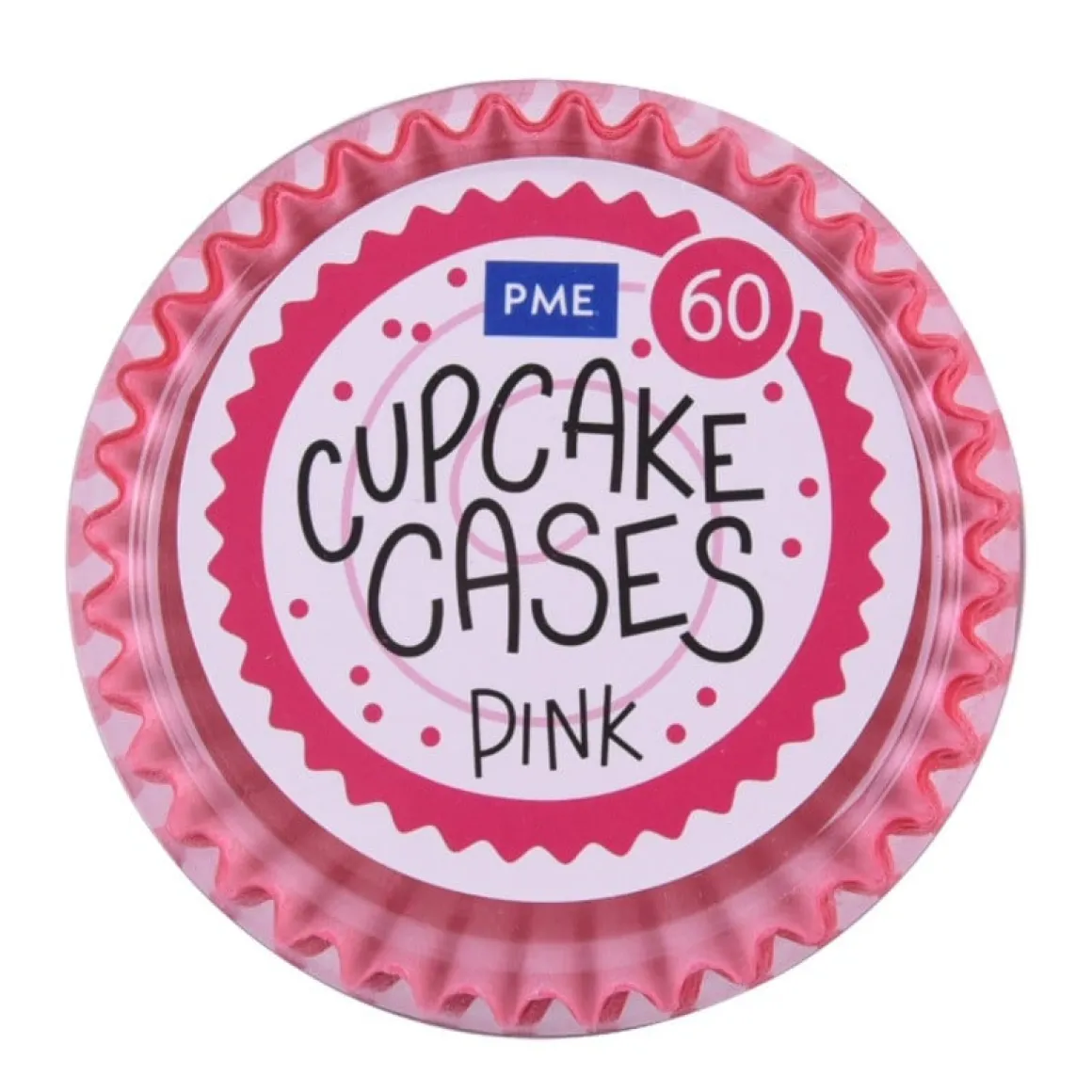 Cupcake Vormpjes PME Roze 60 stuks