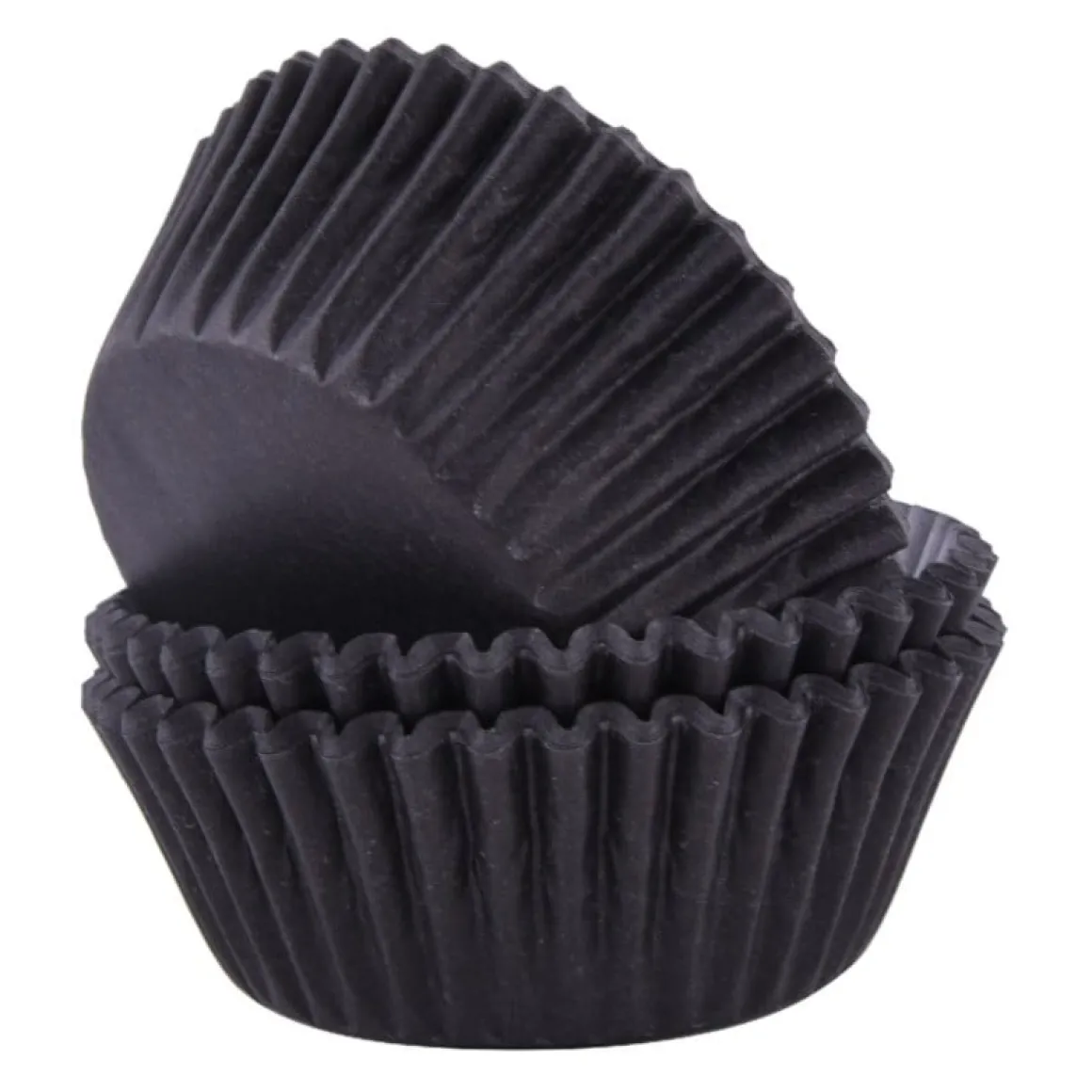 Cupcake Vormpjes PME Zwart 60 stuks