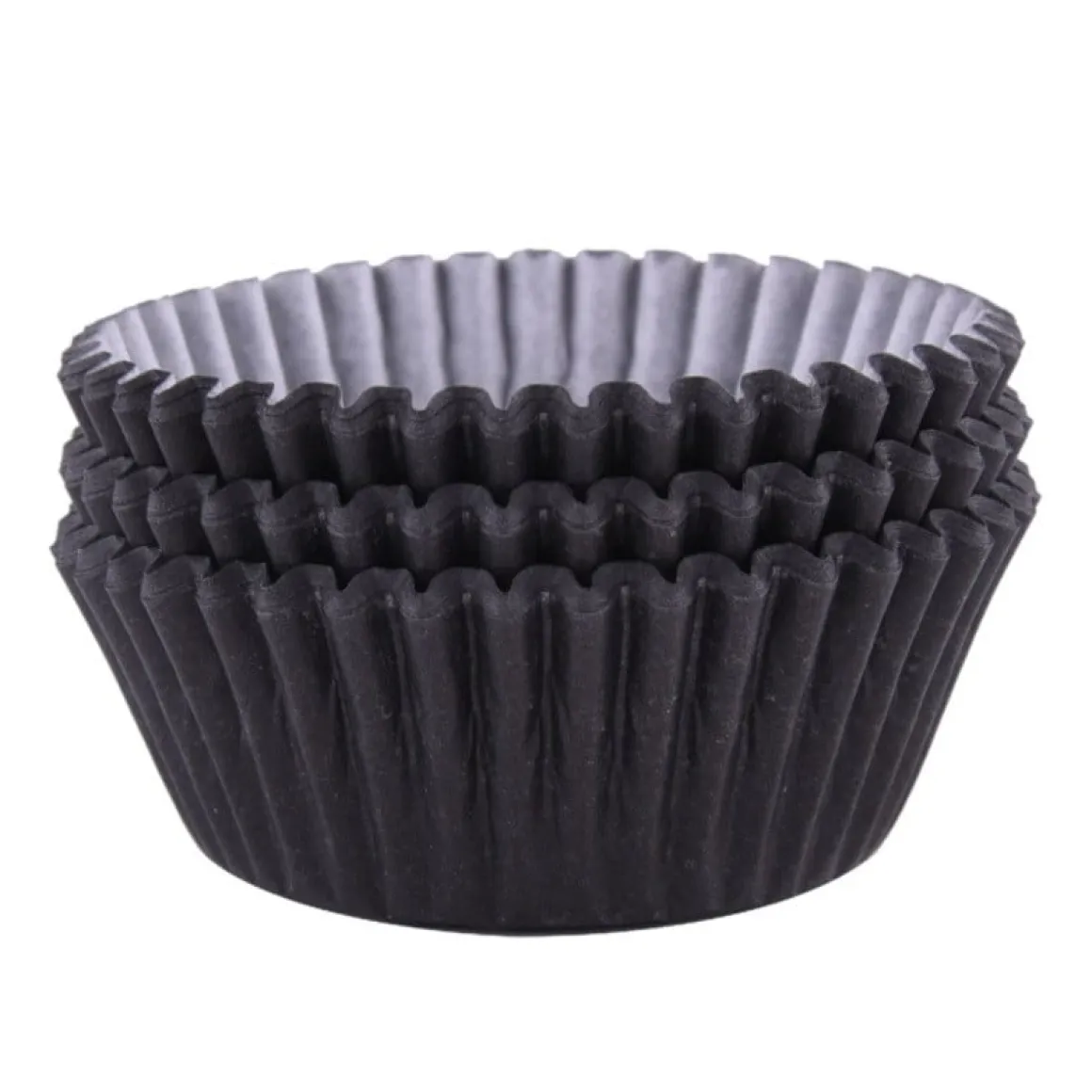 Cupcake Vormpjes PME Zwart 60 stuks