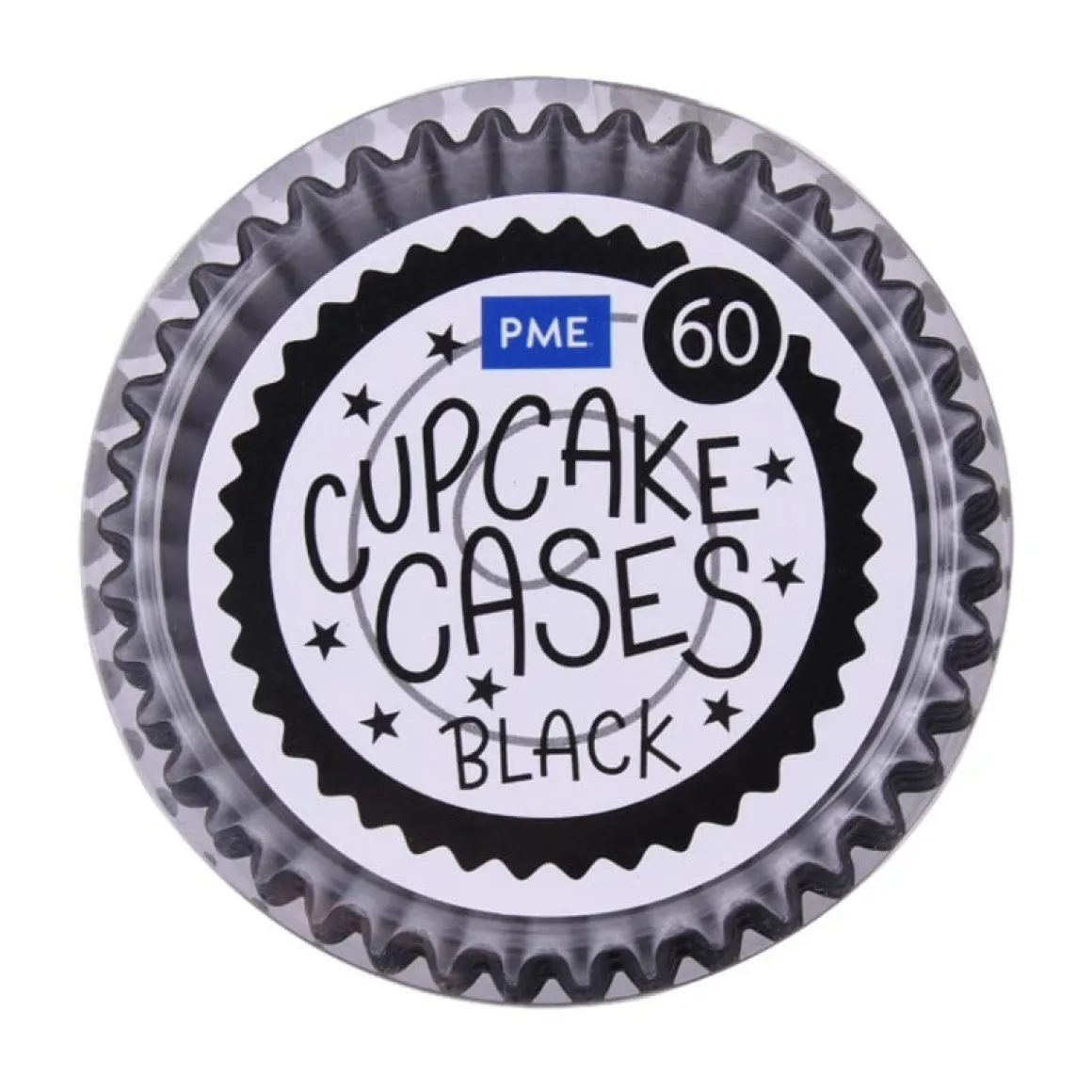 Cupcake Vormpjes PME Zwart 60 stuks