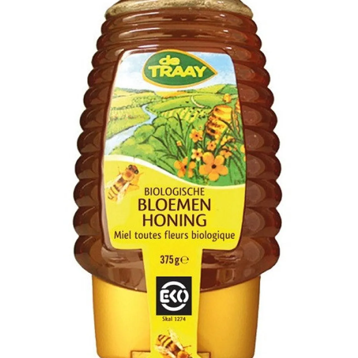 De Traay Bloemenhoning Biologisch 375 gram