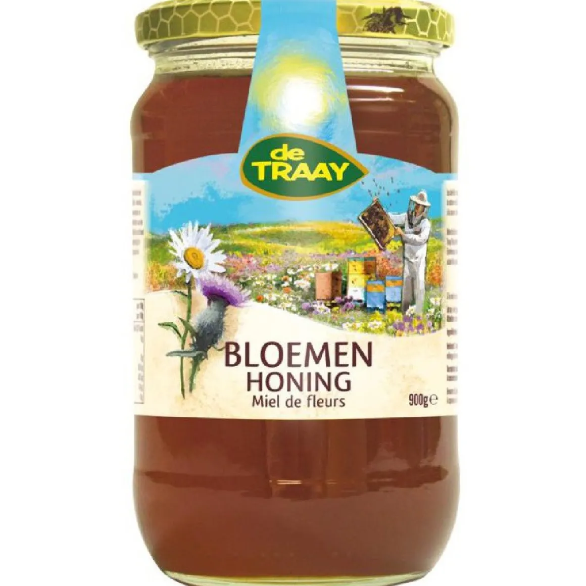 De Traay Bloemenhoning 900g