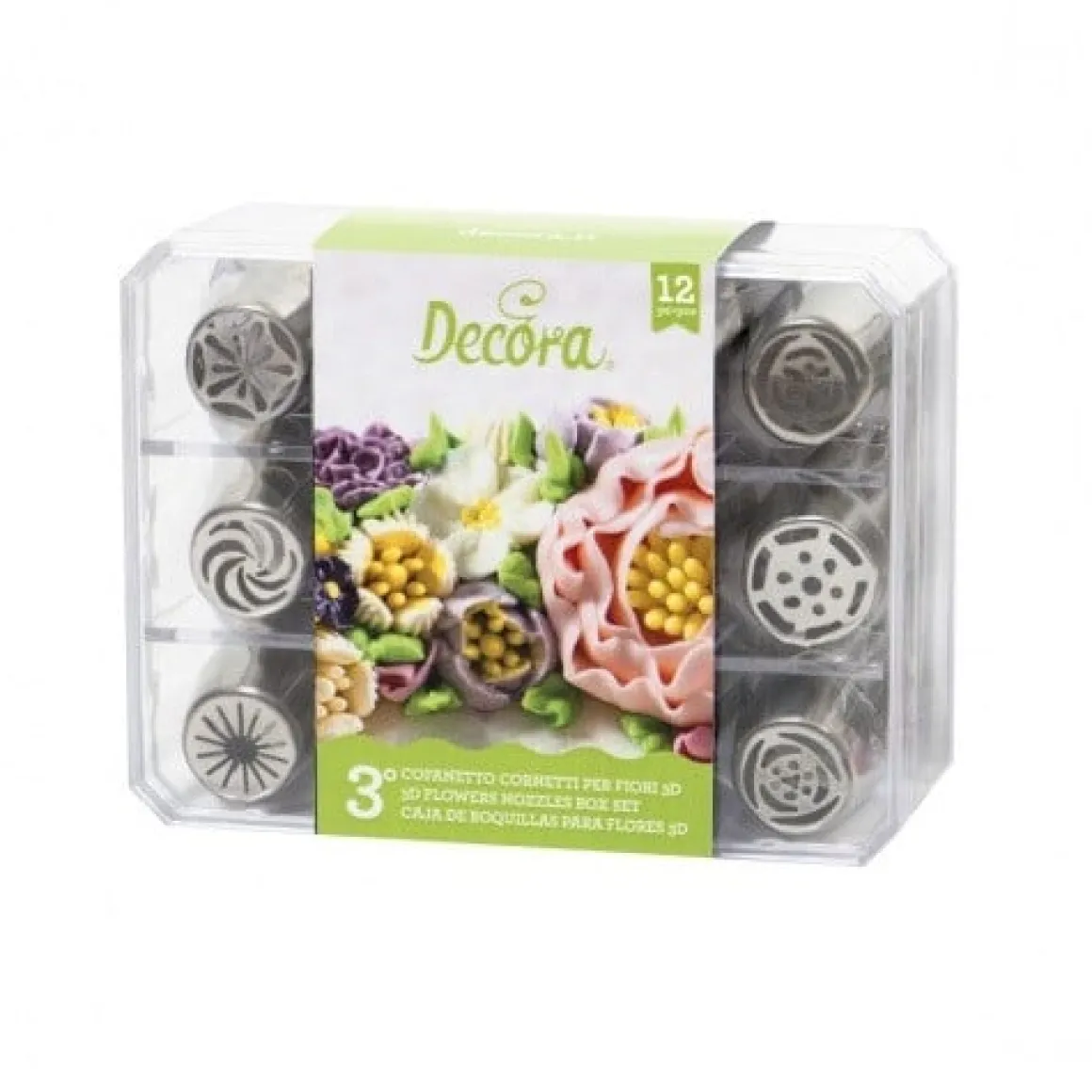 Decora Botercrème Spuitmondjes Set #3 12 stuks