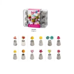 Decora Botercrème Spuitmondjes Set #1 12 stuks