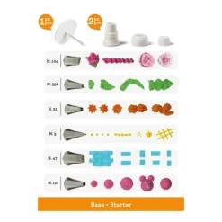 Decora Spuitmondjes Set Basis 9 stuks**