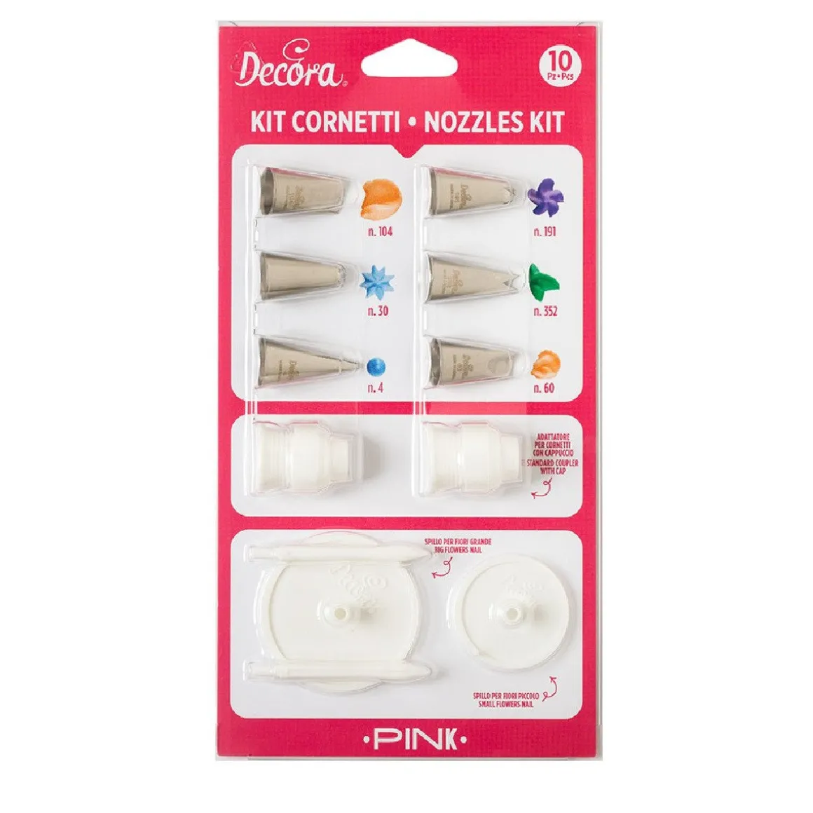 Decora Spuitmondjes Set Bloemen 10st**