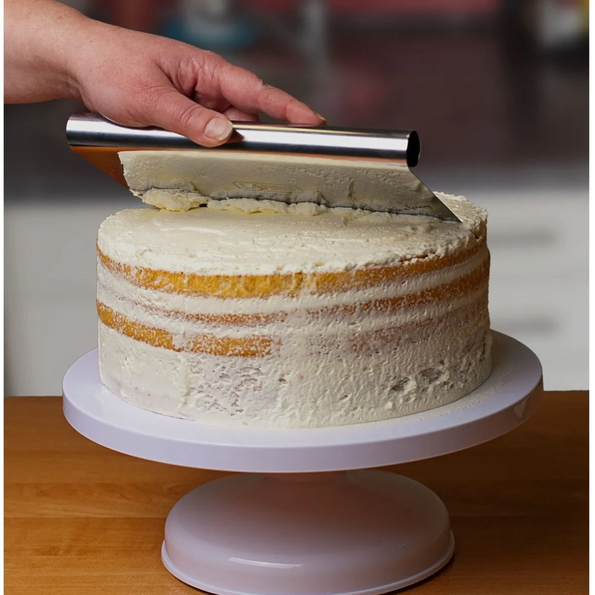 Deegsteker met Maataanduiding RVS 22x12cm