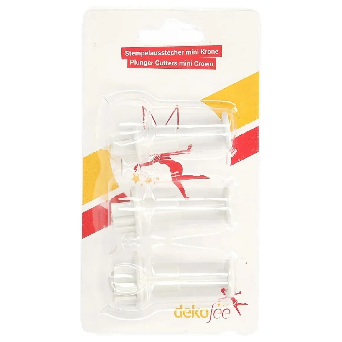 Dekofee Koekjesuitdrukker Mini Kroon 3stuks