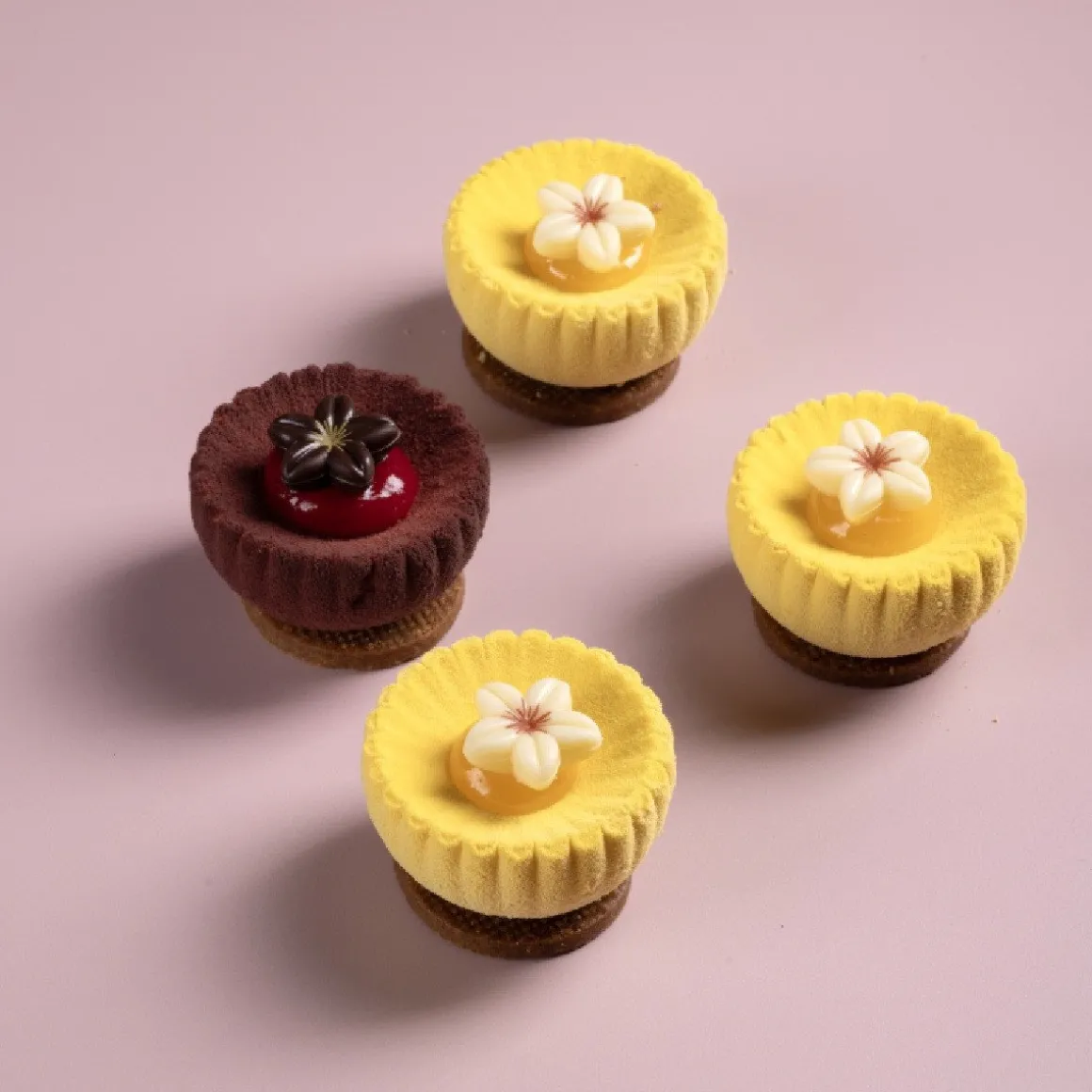 Dobla Chocoladedecoratie Bloem Wit (80 stuks)