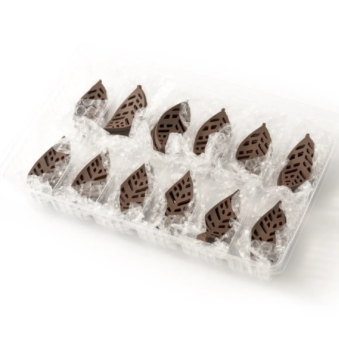 Dobla Chocoladedecoratie Gebogen Blad (96 stuks)