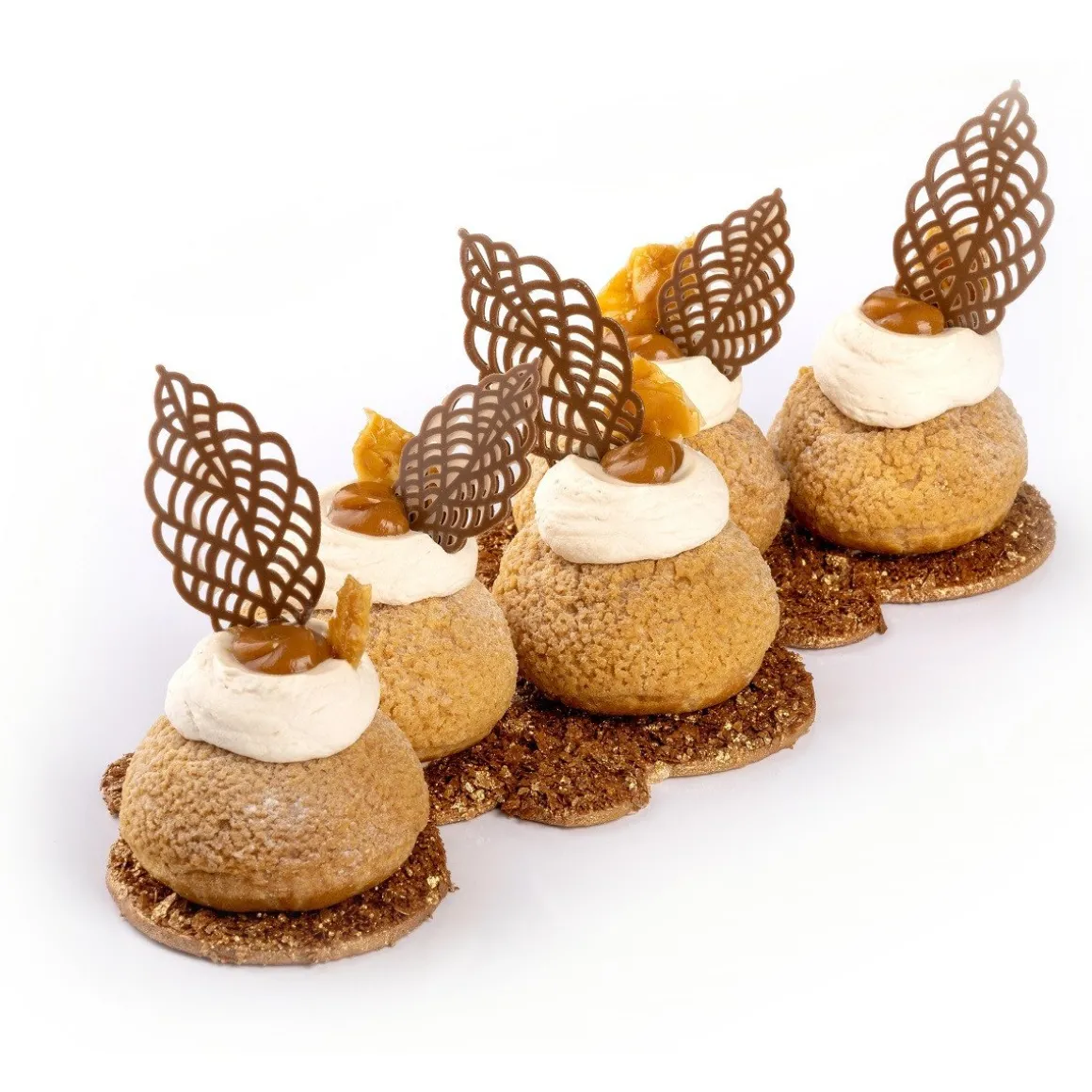 Dobla Chocoladedecoratie Lace Blaadjes Assortiment (144st)