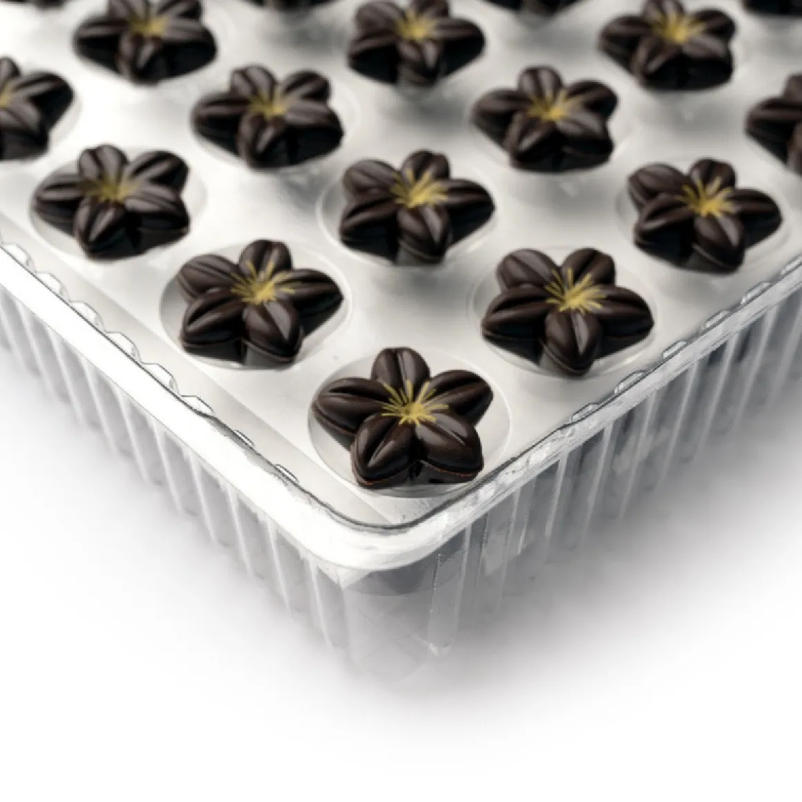 Dobla Chocoladedecoratie Bloem Puur (80 stuks)