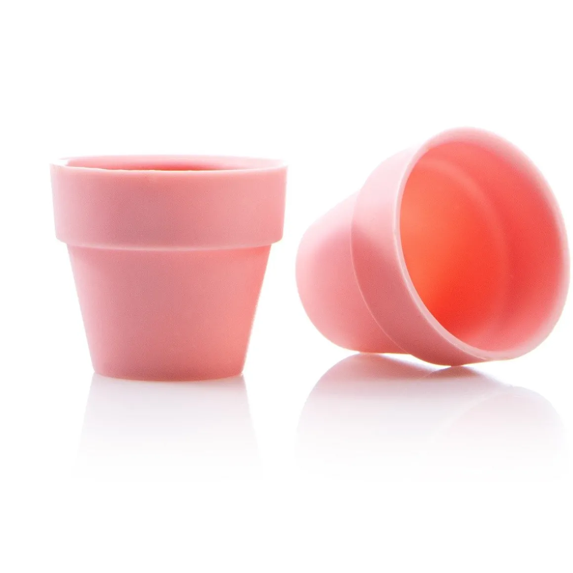 Dobla Chocoladedecoratie Bloempot Large Roze (28 stuks)