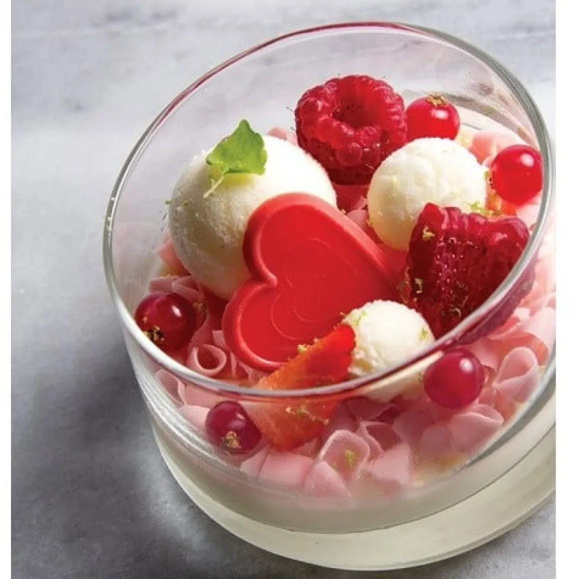 Dobla Chocoladedecoratie Hart Rood (395 stuks)