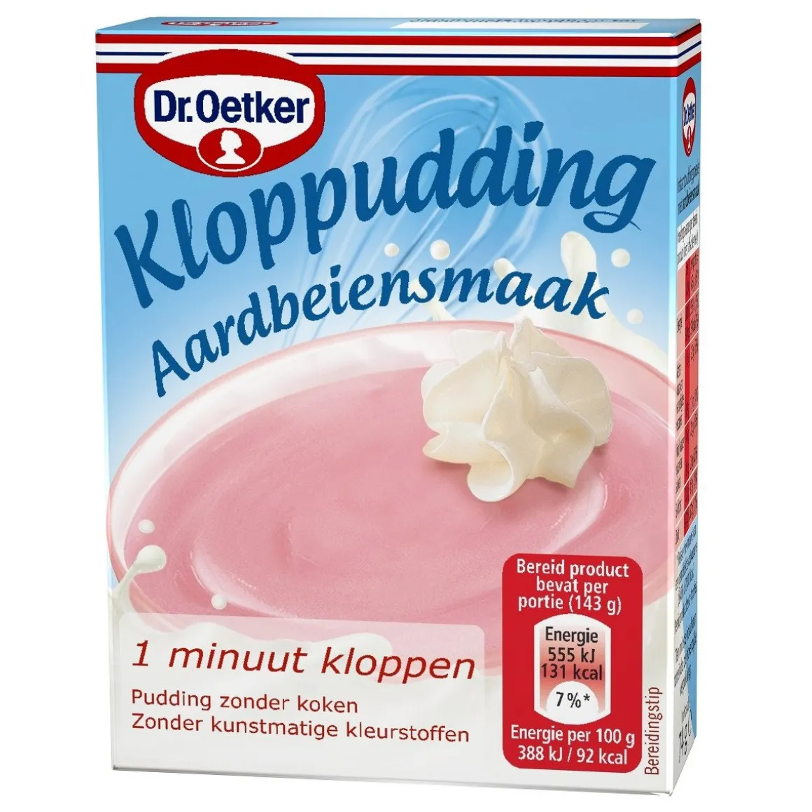 Dr. Oetker Kloppudding Aardbei 74g