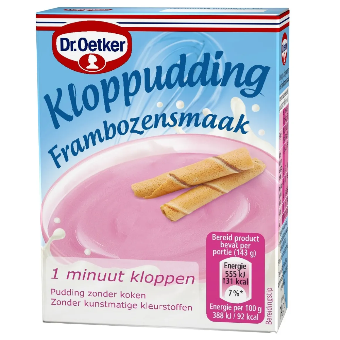 Dr. Oetker Kloppudding Framboos 74g