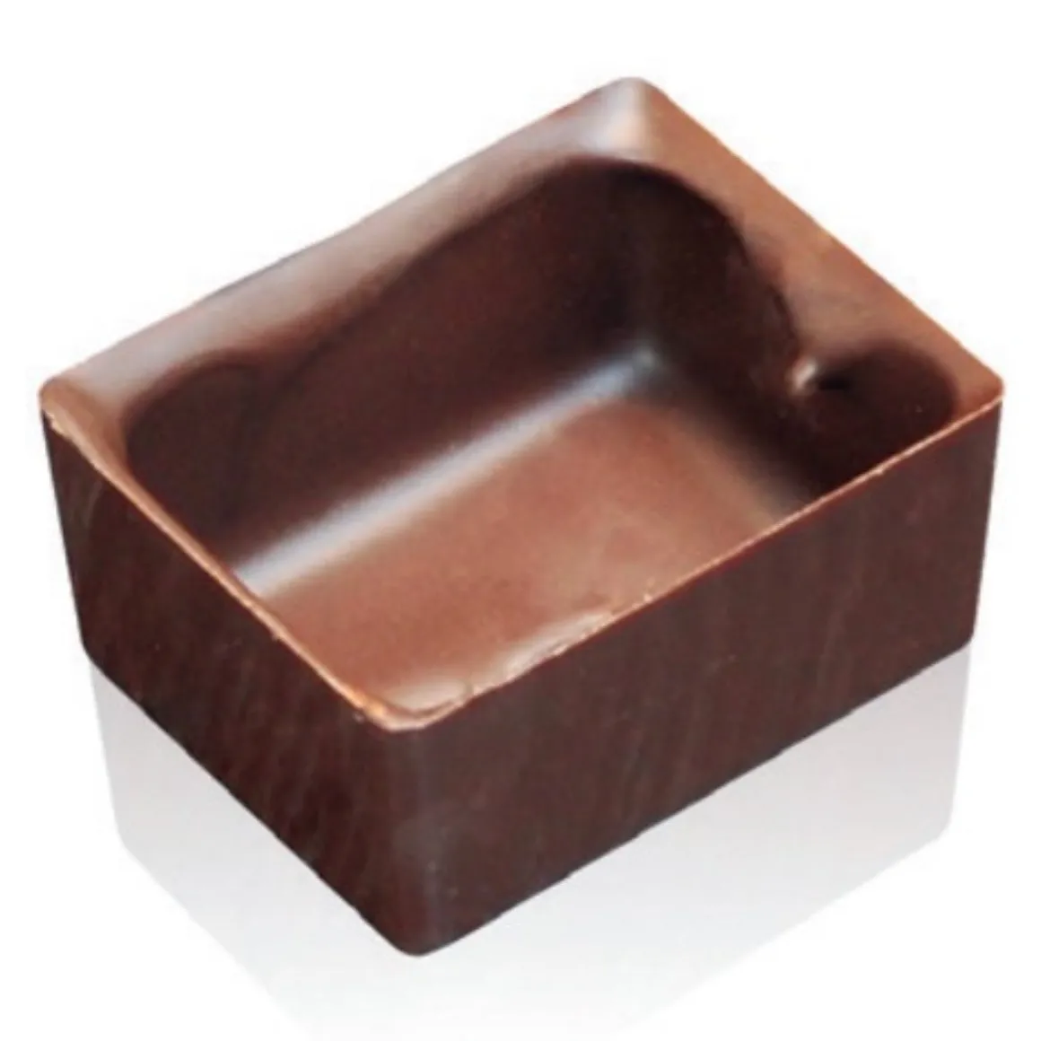 DV Chocoladedecoratie Kuipje Rechthoek Melk 70st.