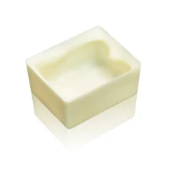 DV Chocoladedecoratie Kuipje Rechthoek Wit 70st