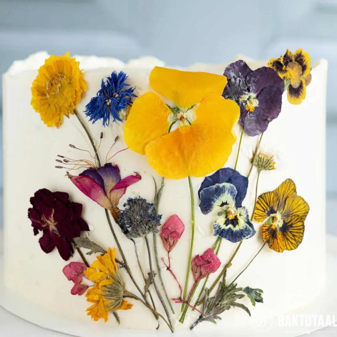 Eetbare Geperste Bloementuin met Steel (15 stuks)