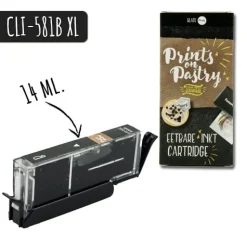 Eetbare Inkt Cartridge Zwart-klein XL (CLI-581B)