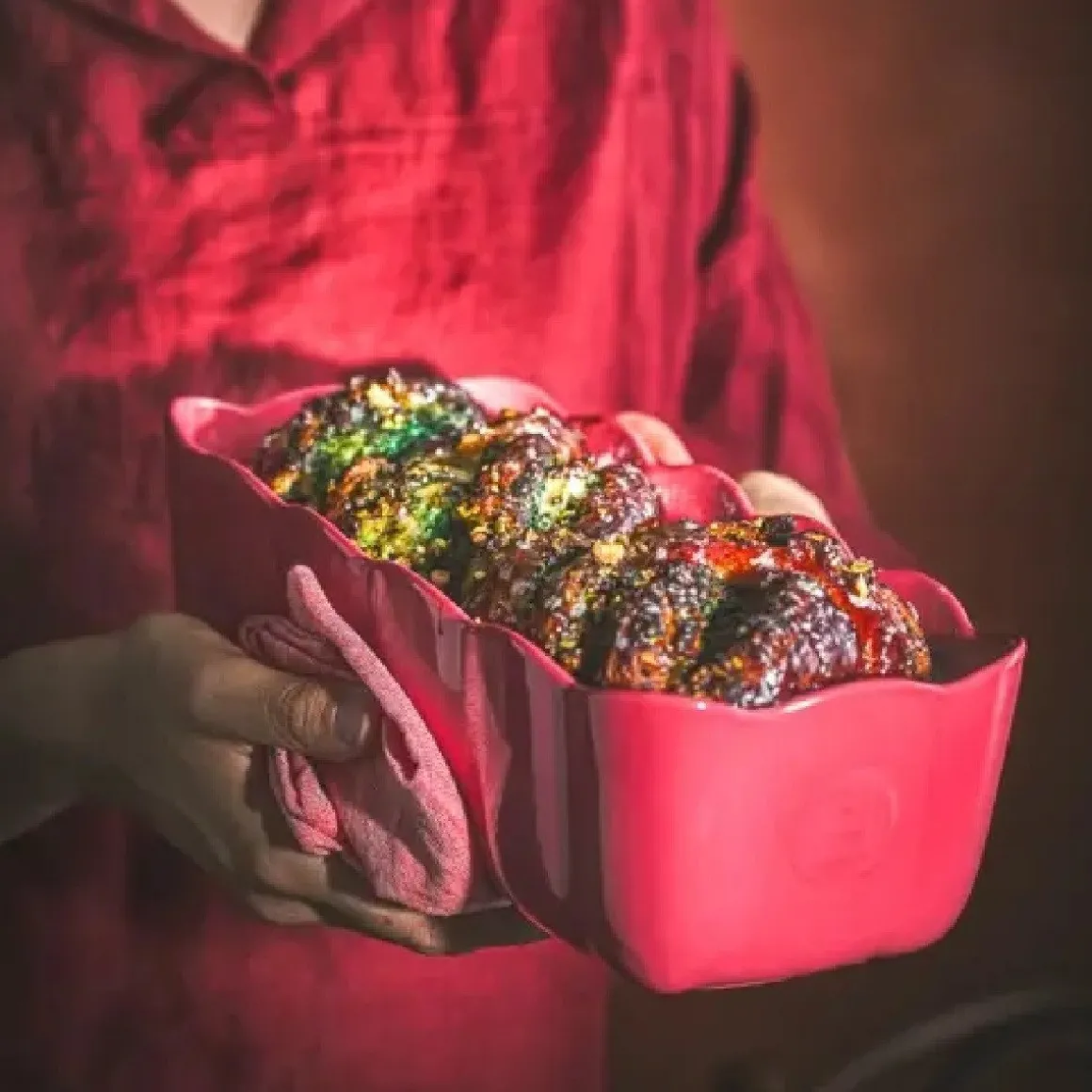 Emile Henry Madeleine Cakevorm Rose Candy 28,5x13cm