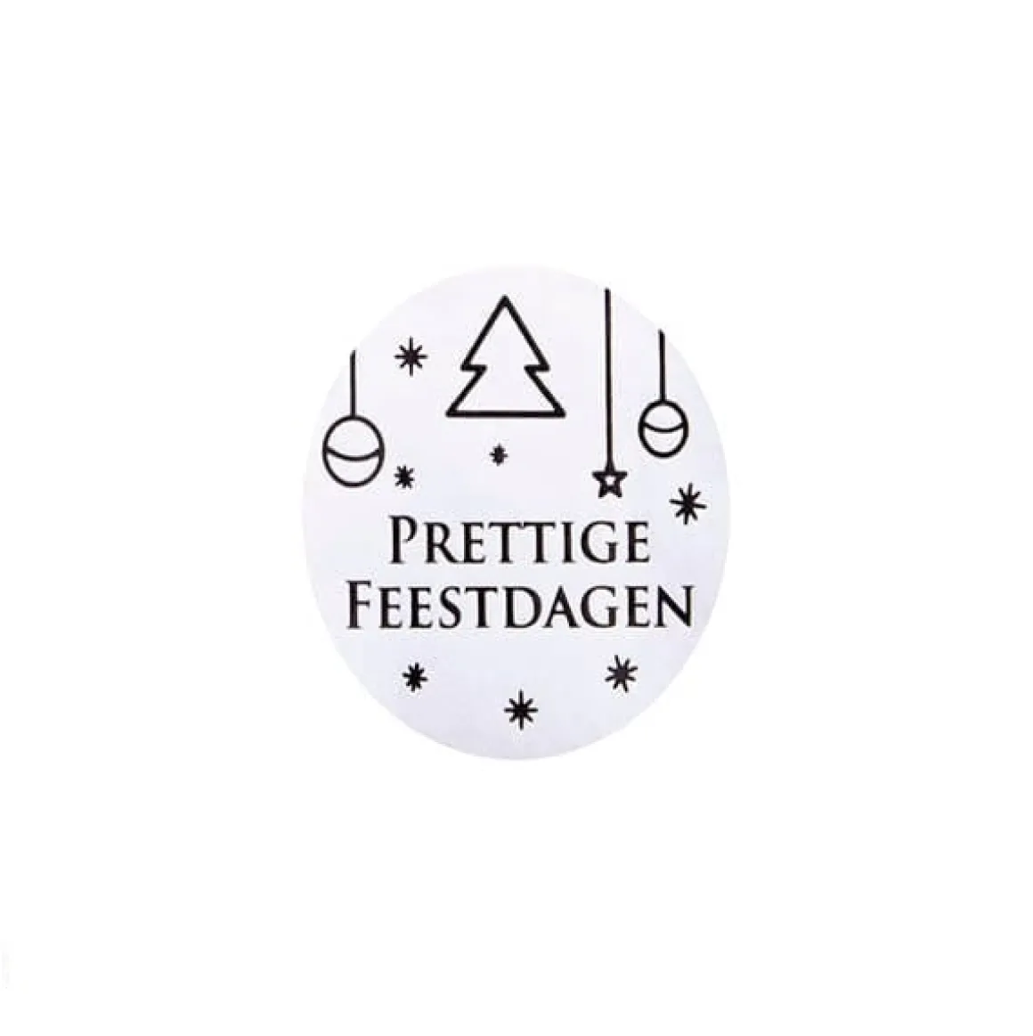 Etiket 'Prettige Feestdagen' 500 stuks