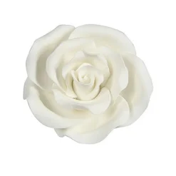 Fondant Rozen 63mm 8 stuks Wit